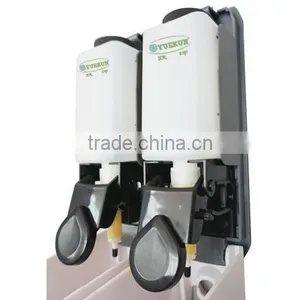 New 700ml Double Soap/Shampoo Dispenser Lotion Pump Action Wall Mounted Shower YK1051 thumbnail-2