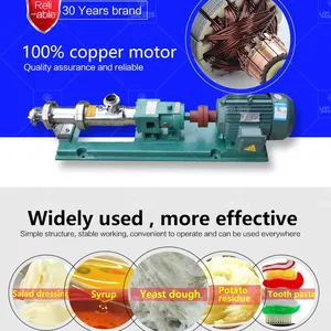 Thick Slurry Pump, Single Screw Pump, Sauce Transfer Pump, Self-priming Pump, Food-grade Sauce Pump, Stainless Steel Screw Pump thumbnail-2