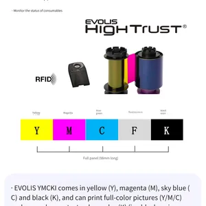Evolis Avansia Machine Consumables Rt4f010saa Color Ribbon, Rtcl009naa Transfer Film thumbnail-2