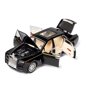CHEZHI 1:24 Phantom Alloy Car Model Six-open With Sound and Light Pullback Car Metal Model Toy thumbnail-5