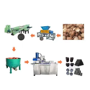 Automatic Biomass Hookah Charcoal Machine Cube Coal Shisha Charcoal Briquette Making Machine Line EPC thumbnail-1