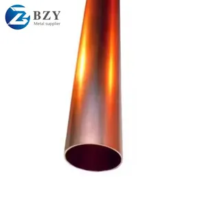 99.99% Copper Tube 15mm Polished Straight Copper Pipe for Water Bending Cutting Welding Services Competitive Price thumbnail-3