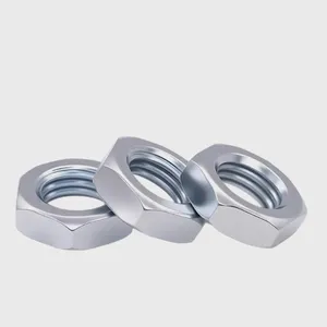 Customized Size GB ANSI Standard Black Finish Hexagonal DIN 439 GB 6172 Hex Thin Nut thumbnail-2