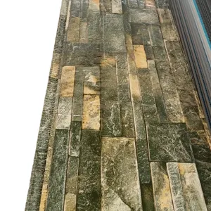 16mm Polyurethane Foam Insulation 3D Exterior Metal Siding Exterior Decorative Wall Cladding Sandwich Panel thumbnail-1