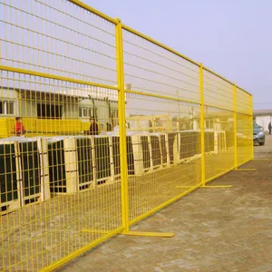 Outdoor Fences / Mobile Fences Barrier Panel for Construction Site Safety Protection/ Canada Metal, Canada Temporary Fence thumbnail-2