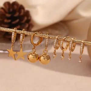 Bulk Stainless Steel Earrings 316L Surgical Steel Post Earrings With Mirror Polish for Wholesale thumbnail-5
