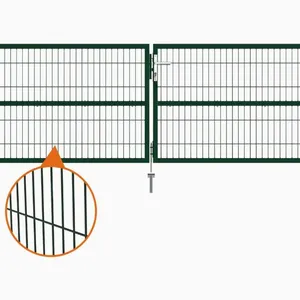 European Standard Metal Garden Gate With RAL Color Coated Mesh thumbnail-2