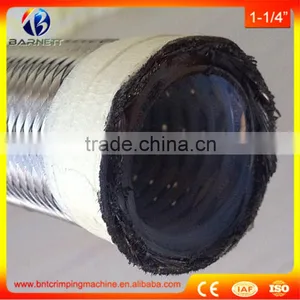 SAE 100R14 High Temperature Stainless Steel PTFE Braided Hose Supplier thumbnail-2