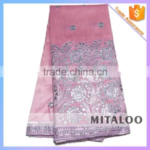 Mitaloo MGP0042 Nice Design George Lace Embroidery Fabric For Party thumbnail-2
