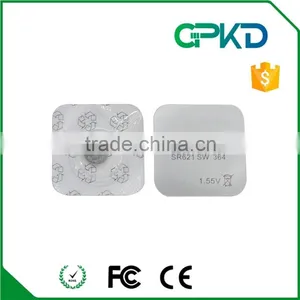 1.55v Watch Battery Button Cell SR621SW 364 Silver Oxide Coin Battery thumbnail-1