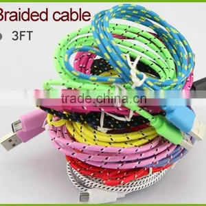 Braided Nylon Magnetic Charging 2.0 Micro USB Cable thumbnail-4