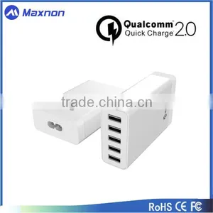 UL Certified 40w 5v 8a 5port Quick Charging USB Travel Charger for Smartphone With QC 2.0 Technology thumbnail-1