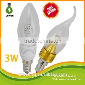 250LM Light Candle, Aluminum LED Candle Wholesale, E14 LED Candle Bulbs 3W 5W thumbnail-5