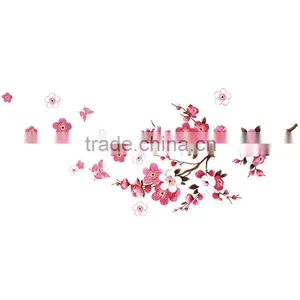 ZY6008 Cherry Blossom Wall Poster Waterproof Background Wall Sticker Stickers for Living Room Bedroom Cafe Home Decor Decal Deca thumbnail-2