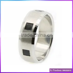 Stainless Steel Plain Black Enamel Lathe Rings thumbnail-1