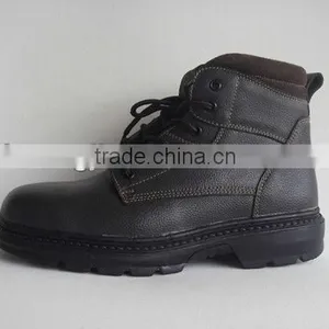 Suede Leather Lining Safety Shoe Steel Toe 6003 for Chile Market thumbnail-1