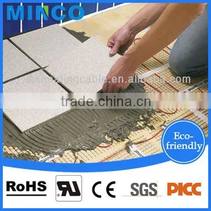 Single Cable Conductor Bathroom Heating Underground Heater Heated Mat With 220v Thermostat thumbnail-1
