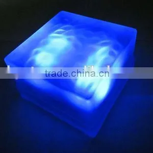 Glass Solar Powered Led Underground Light With Red Color, Glass Solar Brick Light thumbnail-3
