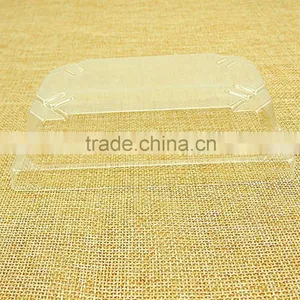 OPS Plastic Disposable Embossing Sushi Box Container Tray With Clear Lid thumbnail-5
