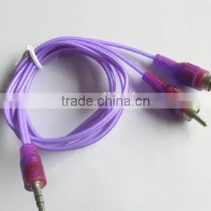 Hot Sale Fashion Transparent DC 3.5 to 2 RCA Cable thumbnail-4