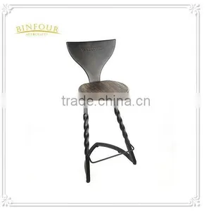 Antique Bar Stools Chairs,wrought Iron High Bar Chair / Dining Chairs thumbnail-1