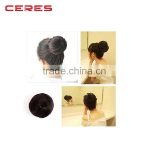 Cheap Fashion Synthetic Hair Bun Accessories Chignon Hair Pieces Bun, Clip Hair Bun Pieces for Black Women thumbnail-1