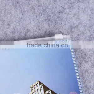 Business Promotion a4 Plastic Pvc Zipper Document Bag Slide Zip Lock Plastic Bag Pvc Plastic Zipper File Bag thumbnail-5