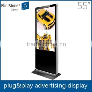 Flint Stone 55 Inch Floor Standing Usb Flash Drive Scrolling Text Message and Play Log Functions Exhibition Display Lcd thumbnail-5
