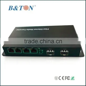 New Price 6 Port Gigabit Fiber to Rj45 Converter Sfp Media Converter thumbnail-1