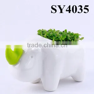 Novel Talbe Elephant Design Office Bonsai Pot thumbnail-3