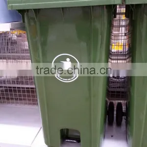 BT240U 240liter HDPE Plastic Outdoor Waste Bin With Central Pedal thumbnail-4