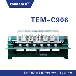 TOPEAGLE TEM-C906 6 Head 9 Needle Embroidery Machine thumbnail-1