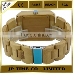 Unisex Handcrafted Mens Luxury Style Men Natural Bamboo Day Date Watch thumbnail-3