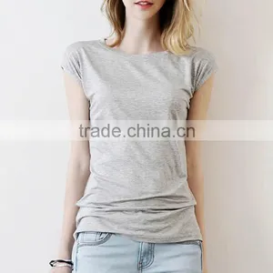 Solid Dri Fit Color Women Blank Short Sleeve Cotton t Shirt Quality Choice thumbnail-1