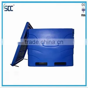 600L Blue Plastic Coolest Fishing Ice Box, Fishing Plastic Moving Box thumbnail-2