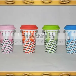 Decal Printing Double Wall Mug With Silicon Cover thumbnail-1