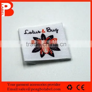 High Quality Custom Jeans Cotton Care Label, Different Color Logo Design thumbnail-1