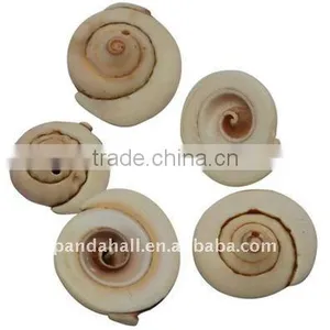Spiral Shell Beads, Dyed, PeachPuff, About 15~21x6~8mm, Hole: 2mm, About 200pcs/500g(BSHE-S089) thumbnail-1