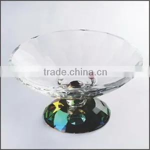 Clear Glass Compote Dry Fruit Tray Dinner Plate thumbnail-1