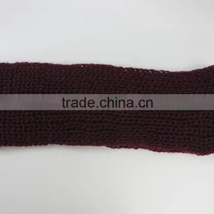 Stock Item Cheap Knit Neck Warmer Circle Scarf Burgundy Loop Scarf thumbnail-4