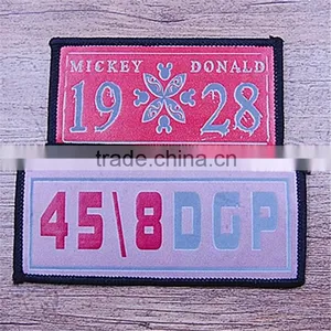 Delicate Custom Embroider Line Adhesive Back Printing Penang Satin Labels thumbnail-2