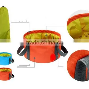 Outdoor Camping Hiking Travel Foldable Wash Basin Washing Bag Footbath New thumbnail-1