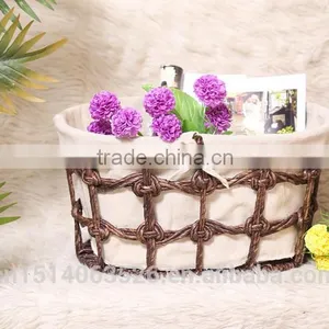 100% Handmade Printing Paper Band Storage Basket Set Of 4 thumbnail-4