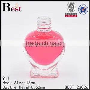 9ml Clear Glass Bottle Heart Shaped Glass Bottle Sprayer Glass Bottle Supplier's Choice thumbnail-1