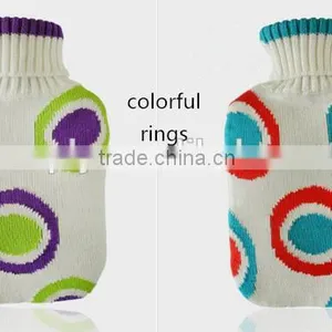 PVC Hot Water Bottle Classic Big With Knitted Cover 1800ml thumbnail-1