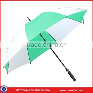 High Quality Straight Two Color Golf Umbrella thumbnail-1