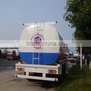 Carbon Steel Semi-trailer 45000-60000 Litres Fuel Tanker Truck Capacity thumbnail-2