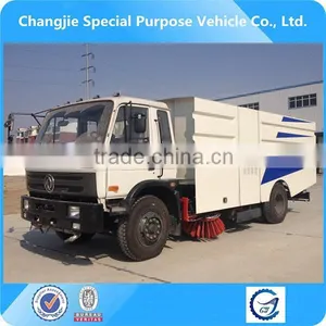 New Condition High Quality Bottom Price 6m3 Dongfeng153 4x2 Road Sweeper Truck for Sale thumbnail-1