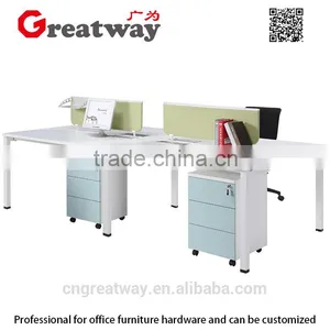 4 Person Workstation Office Furniture Makeup Suppliers China(QE-35F-4) thumbnail-1