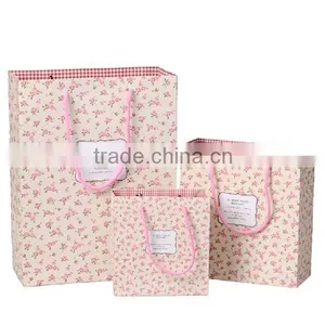 Pink Rose Bloom Birthday Paper Gift Bag thumbnail-1